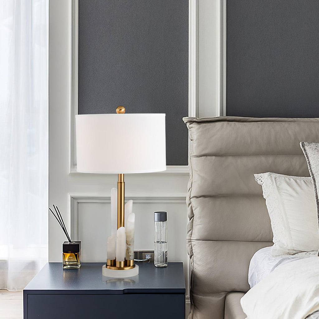 Alabaster Luster Table Lamp