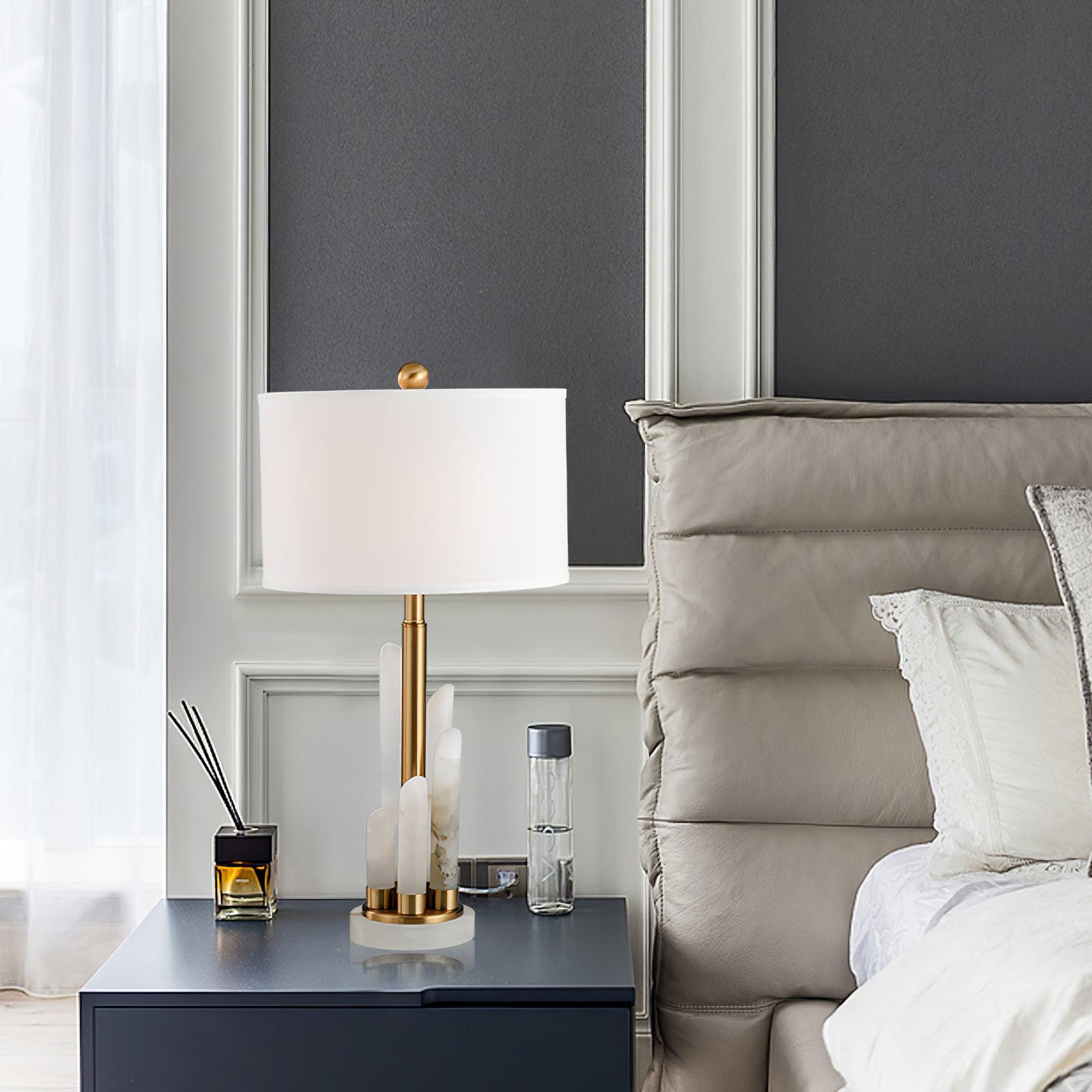 Alabaster Luster Table Lamp