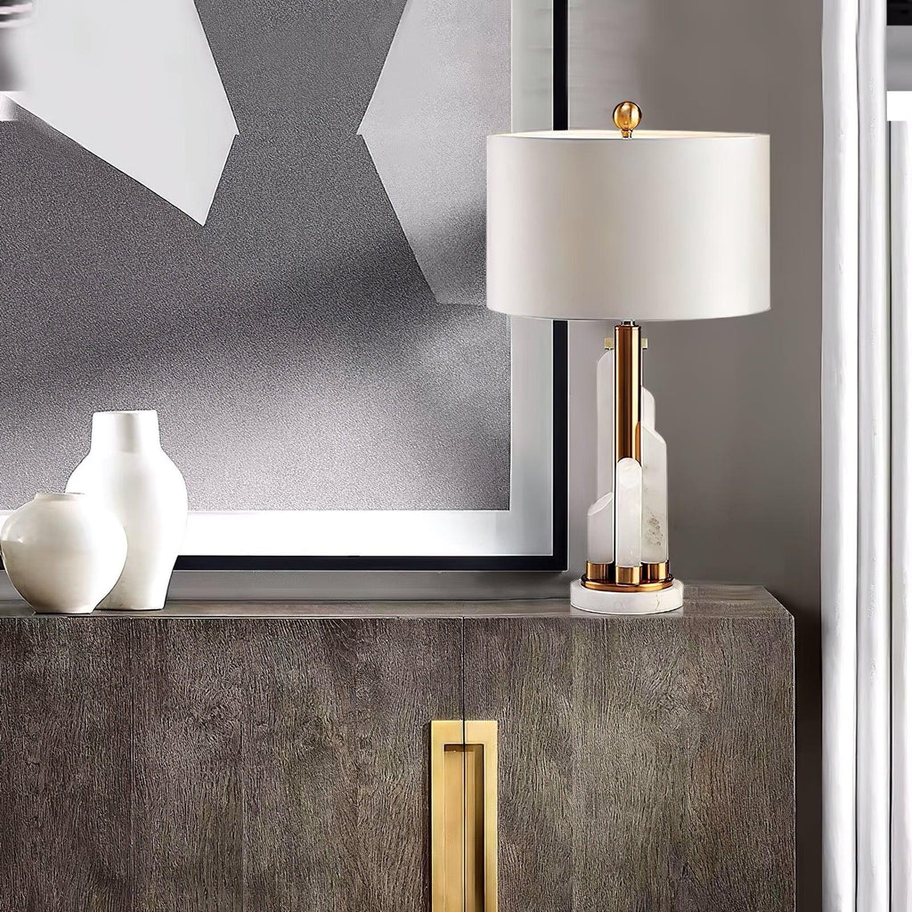 Alabaster Luster Table Lamp