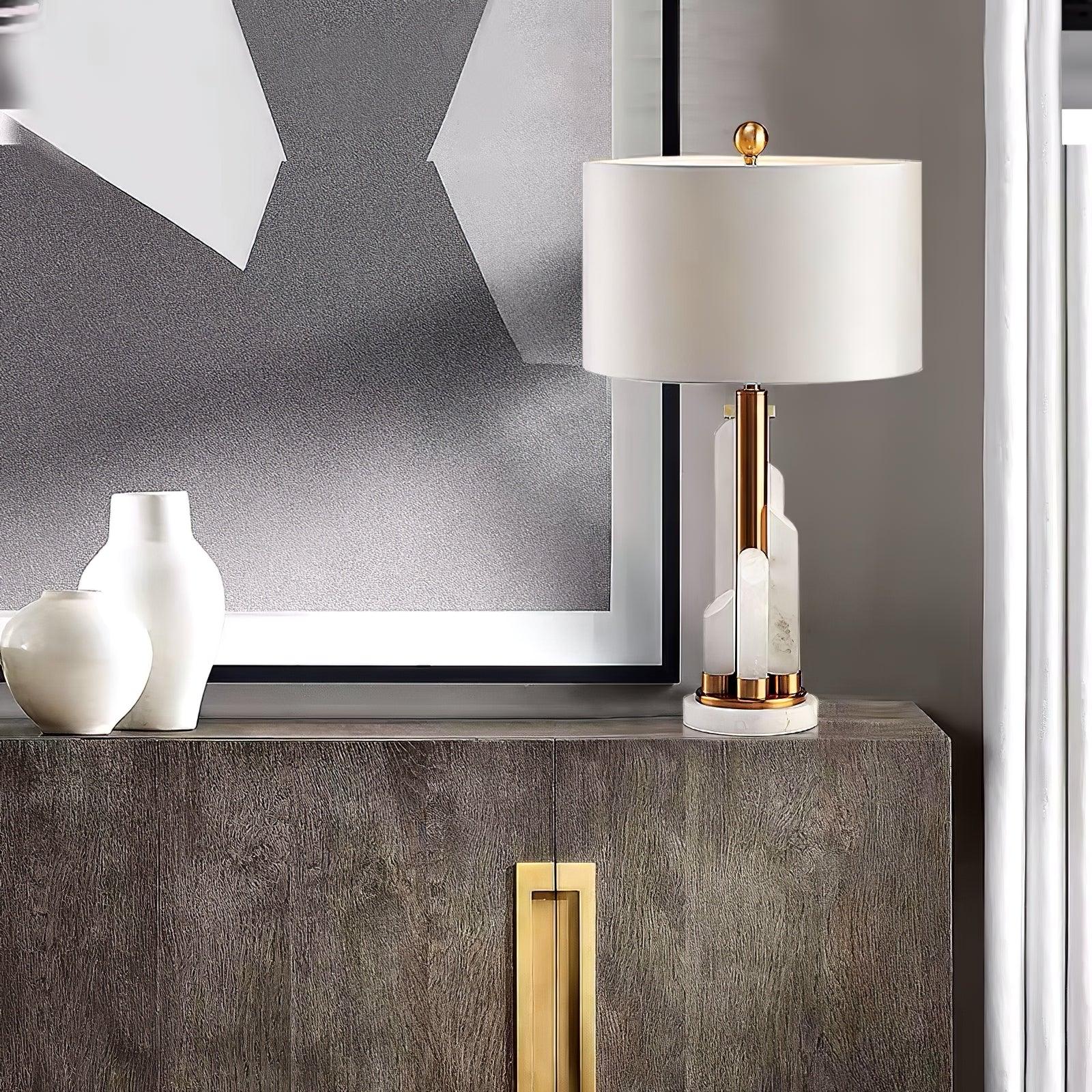 Alabaster Luster Table Lamp