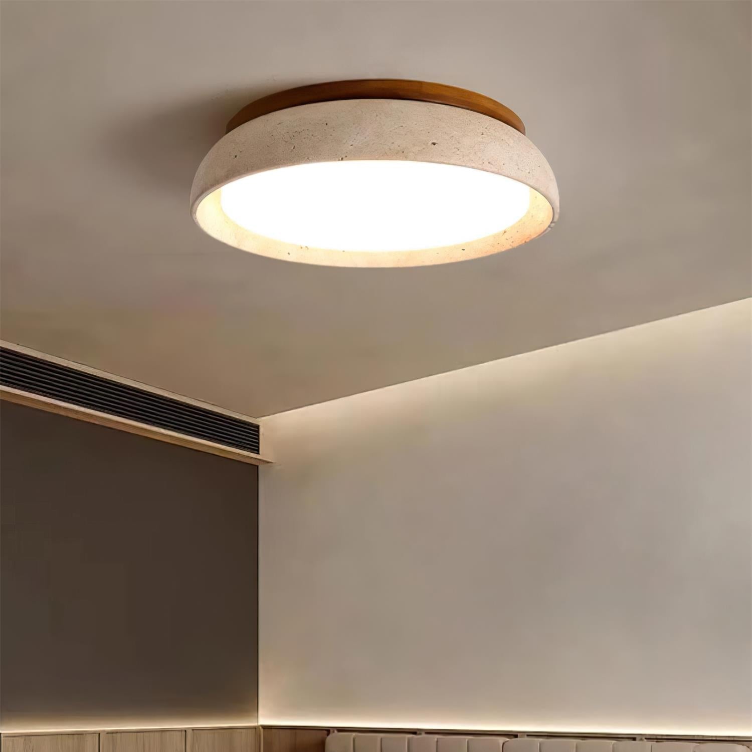 Kloris Travertine Glow Ceiling Light
