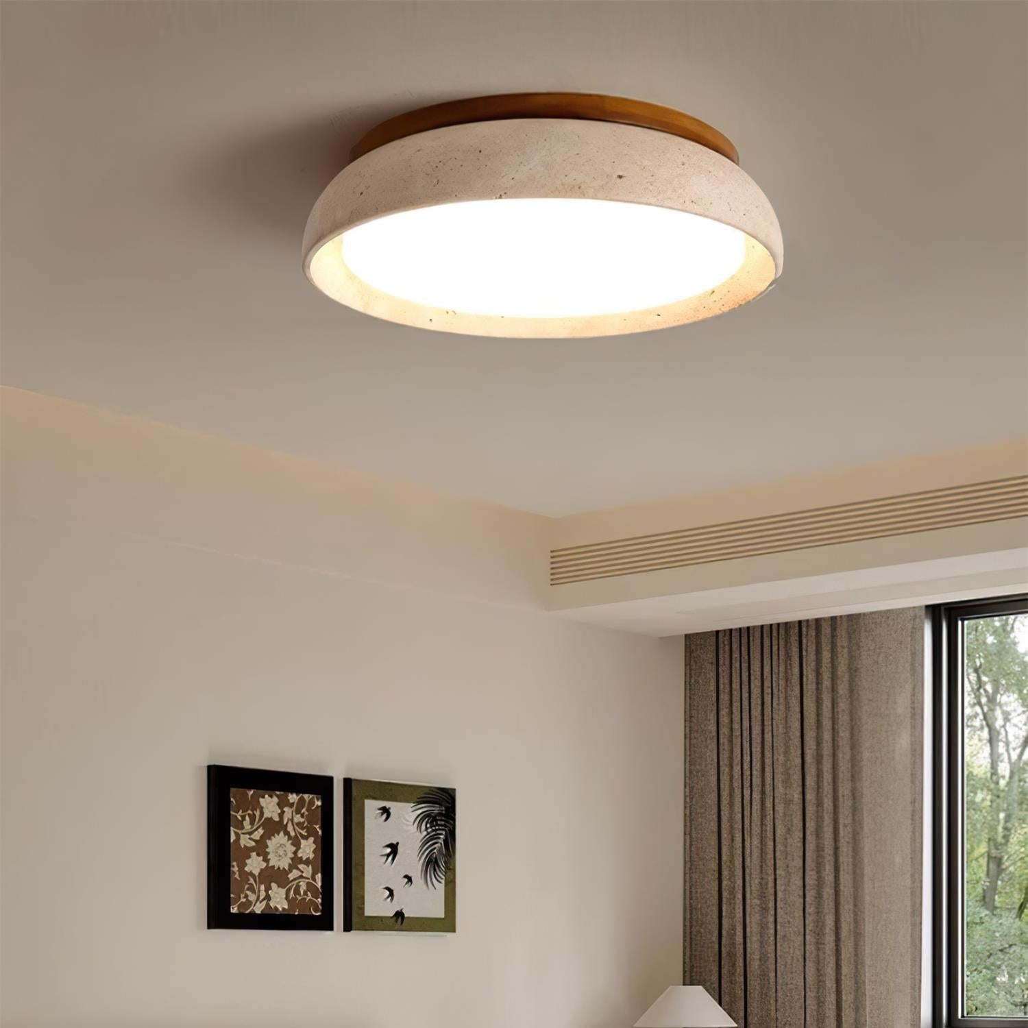 Kloris Travertine Glow Ceiling Light
