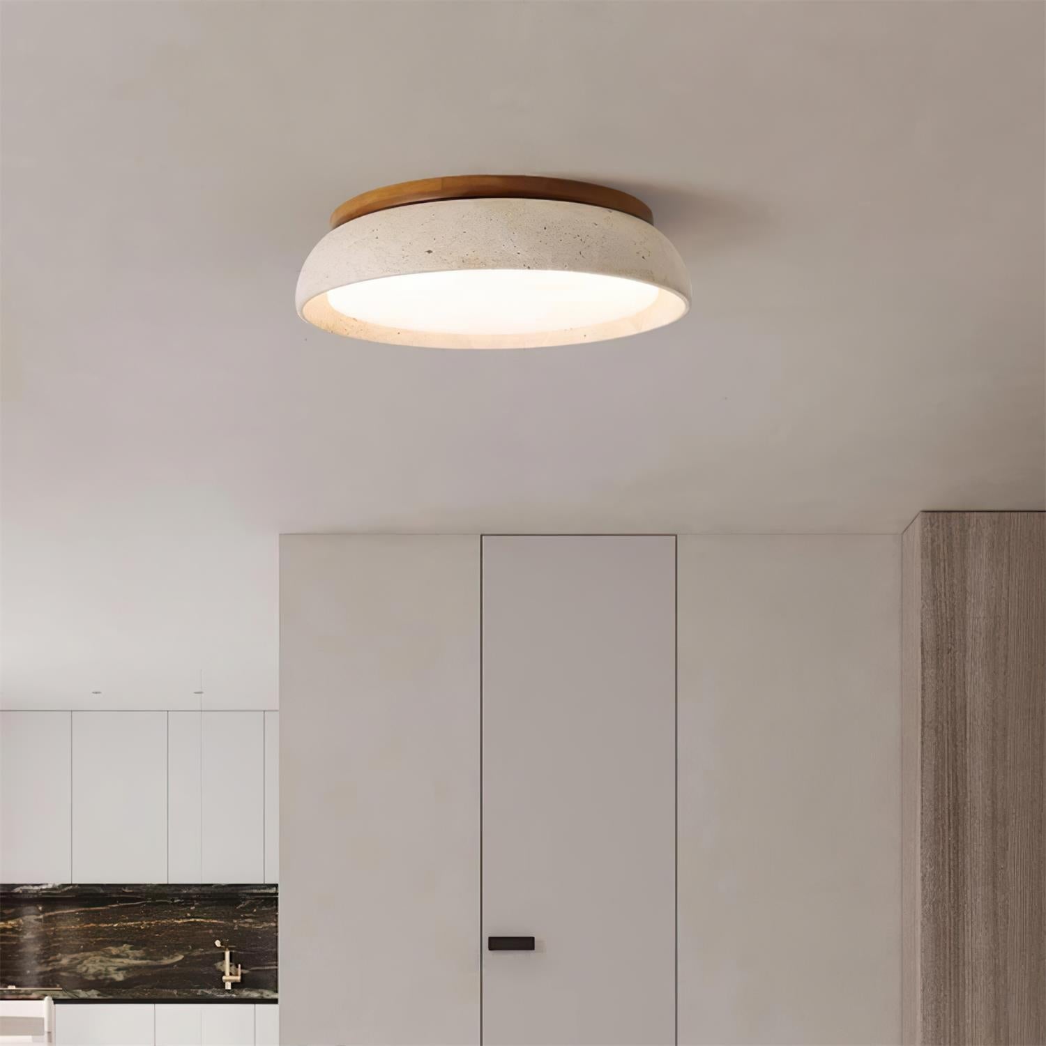 Kloris Travertine Glow Ceiling Light