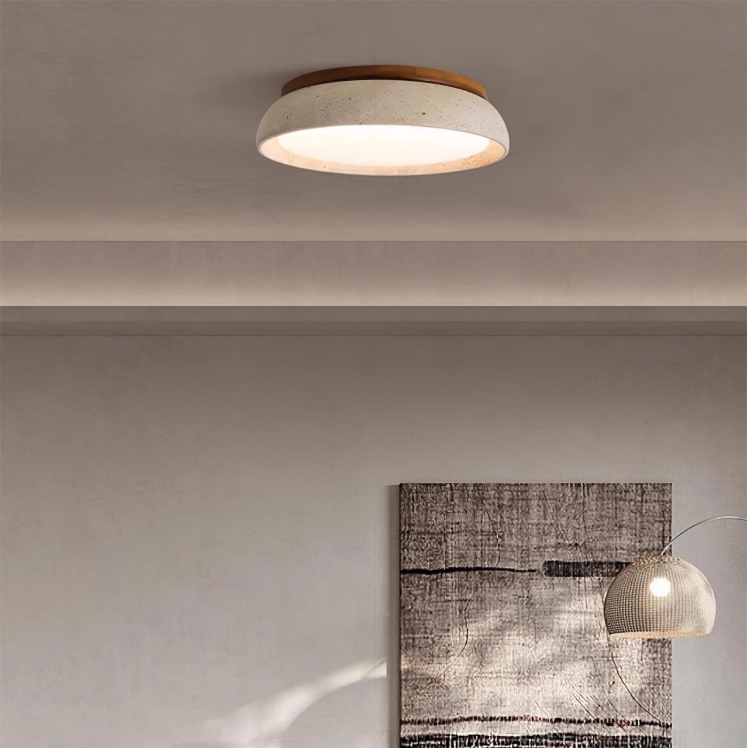 Kloris Travertine Glow Ceiling Light