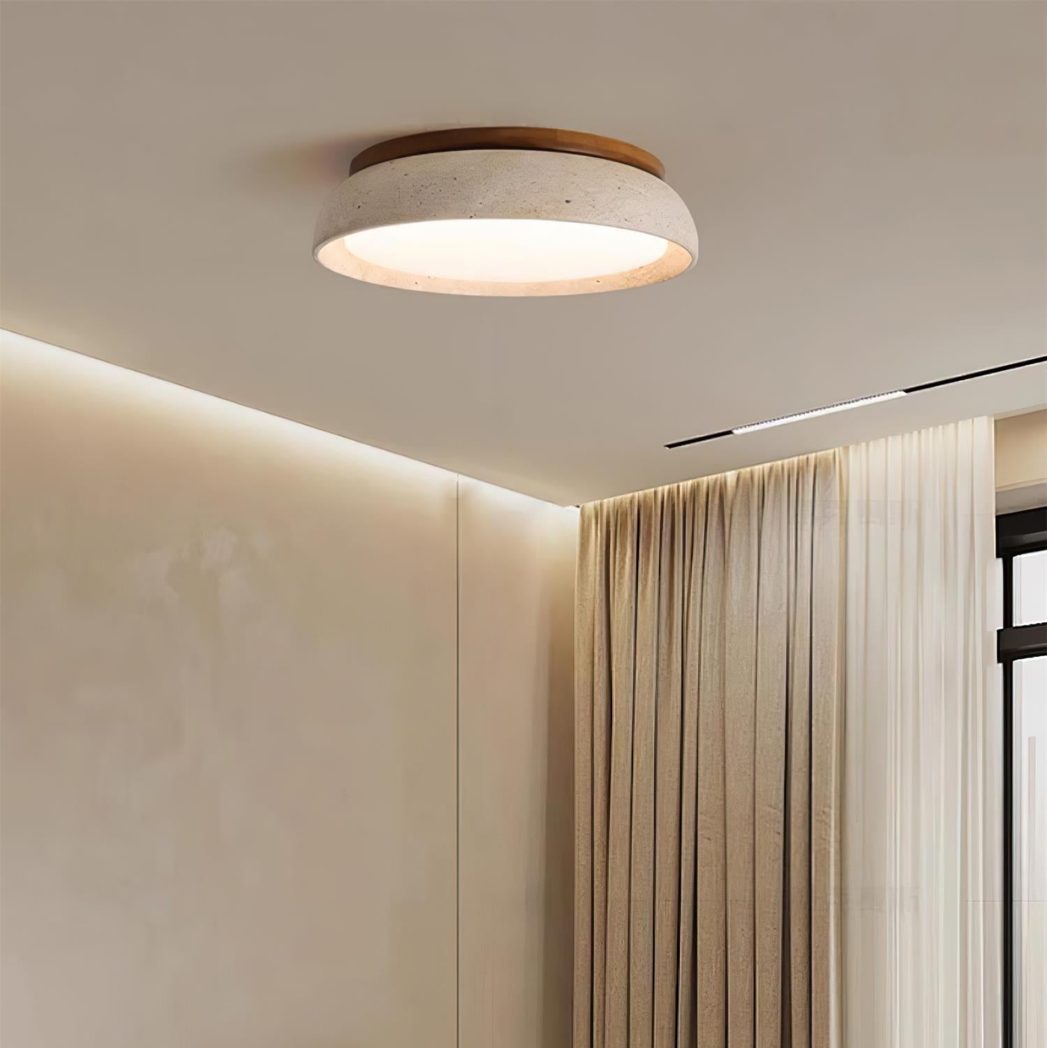 Kloris Travertine Glow Ceiling Light