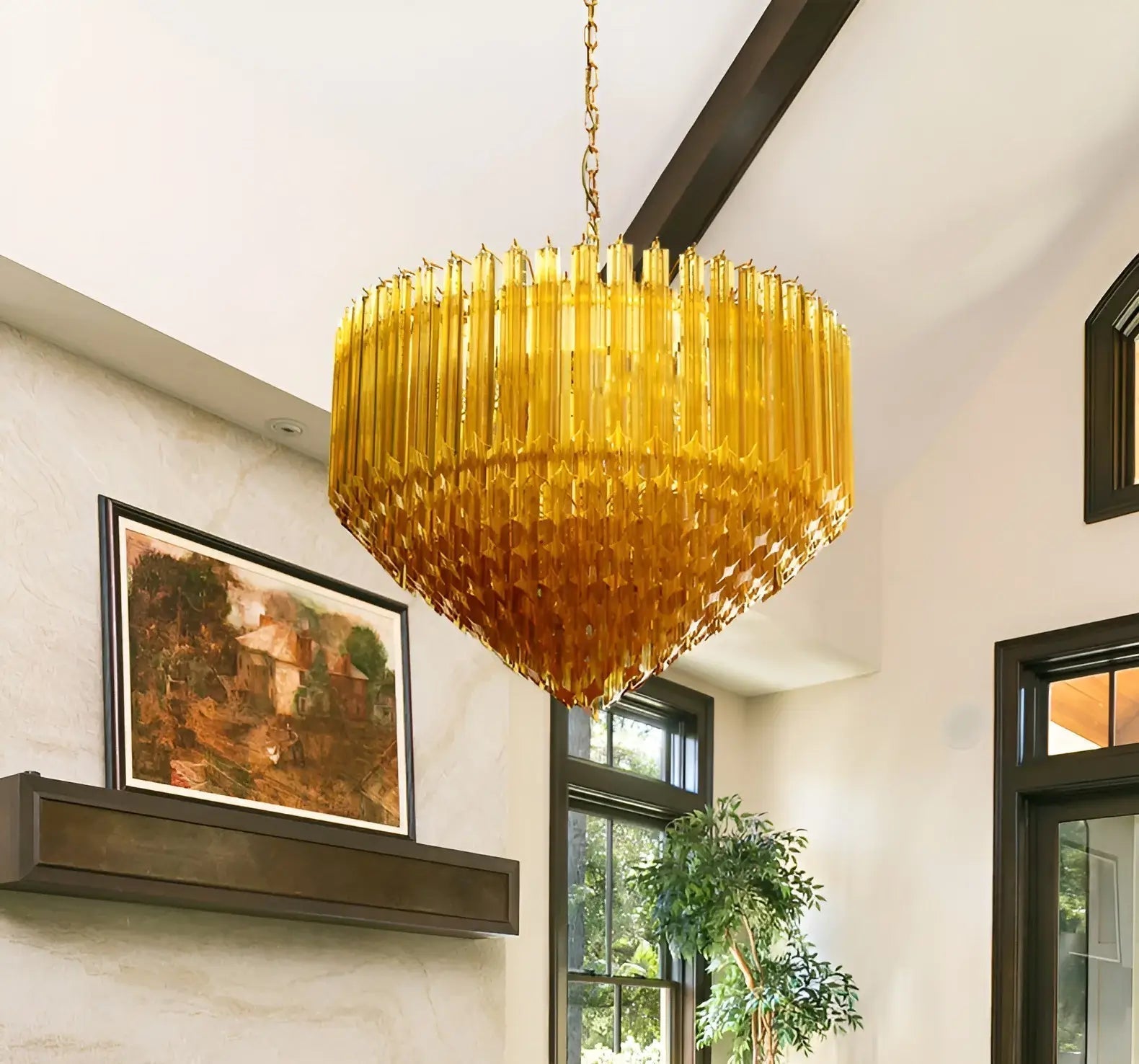 Prisma Amber Radiance Chandelier