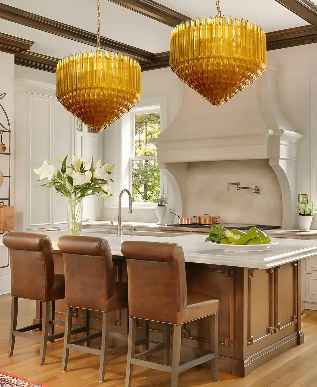 Prisma Amber Radiance Chandelier
