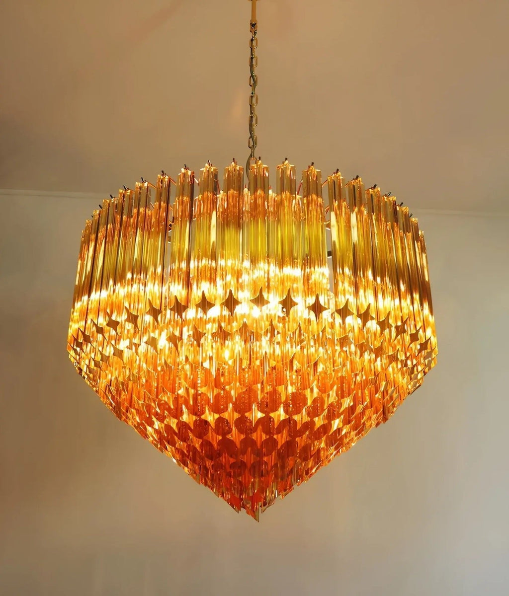 Prisma Amber Radiance Chandelier