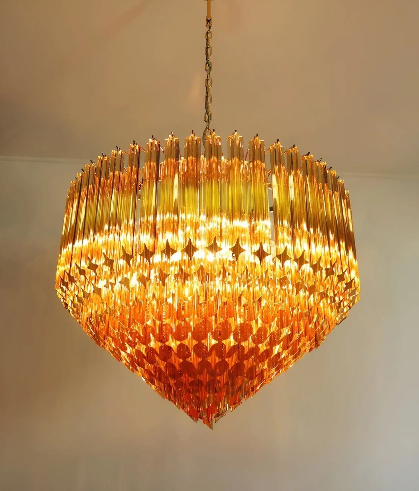 Prisma Amber Radiance Chandelier