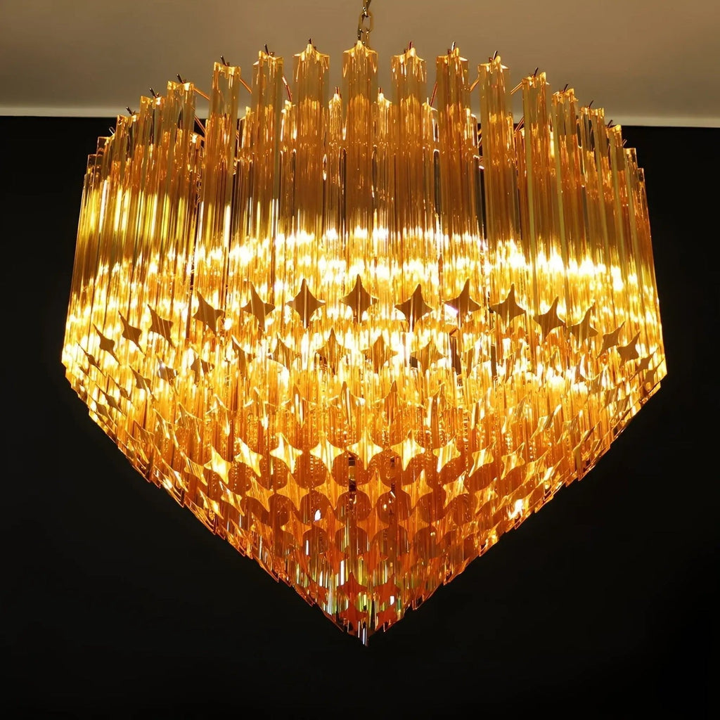 Prisma Amber Radiance Chandelier