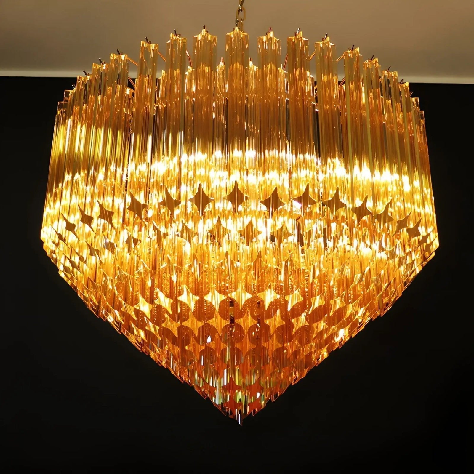 Prisma Amber Radiance Chandelier