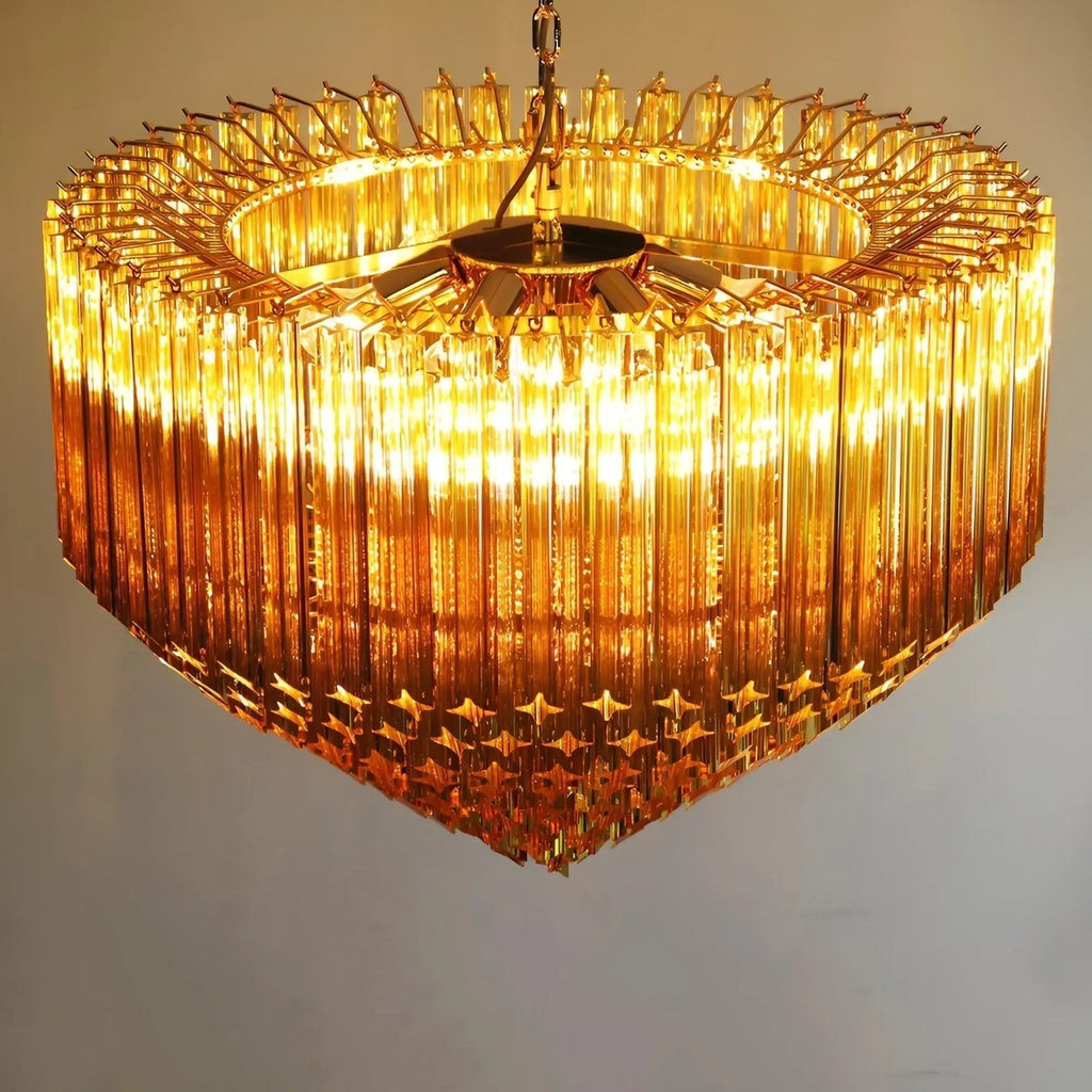 Prisma Amber Radiance Chandelier