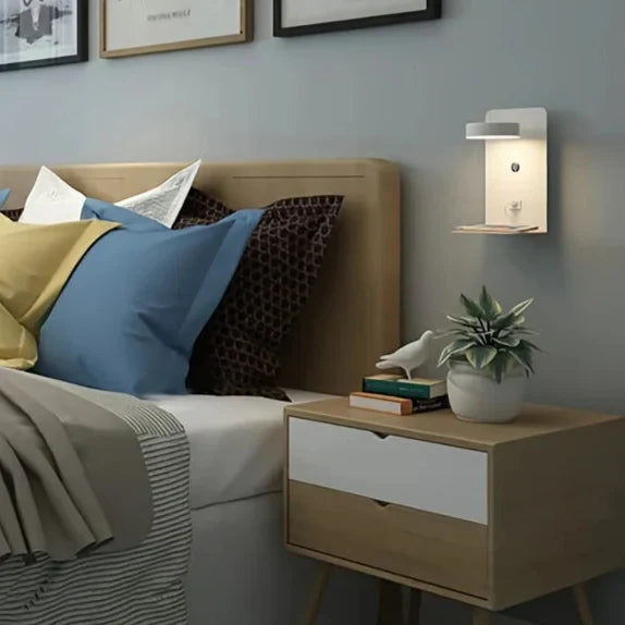 Novella Charging Wooden Wall Glow