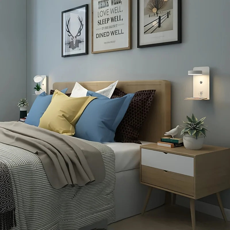 Novella Charging Wooden Wall Glow
