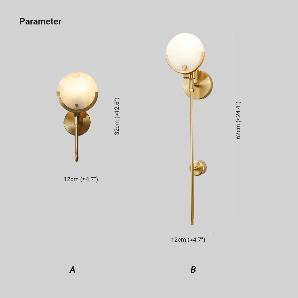 Alabaster Charm Wall Light