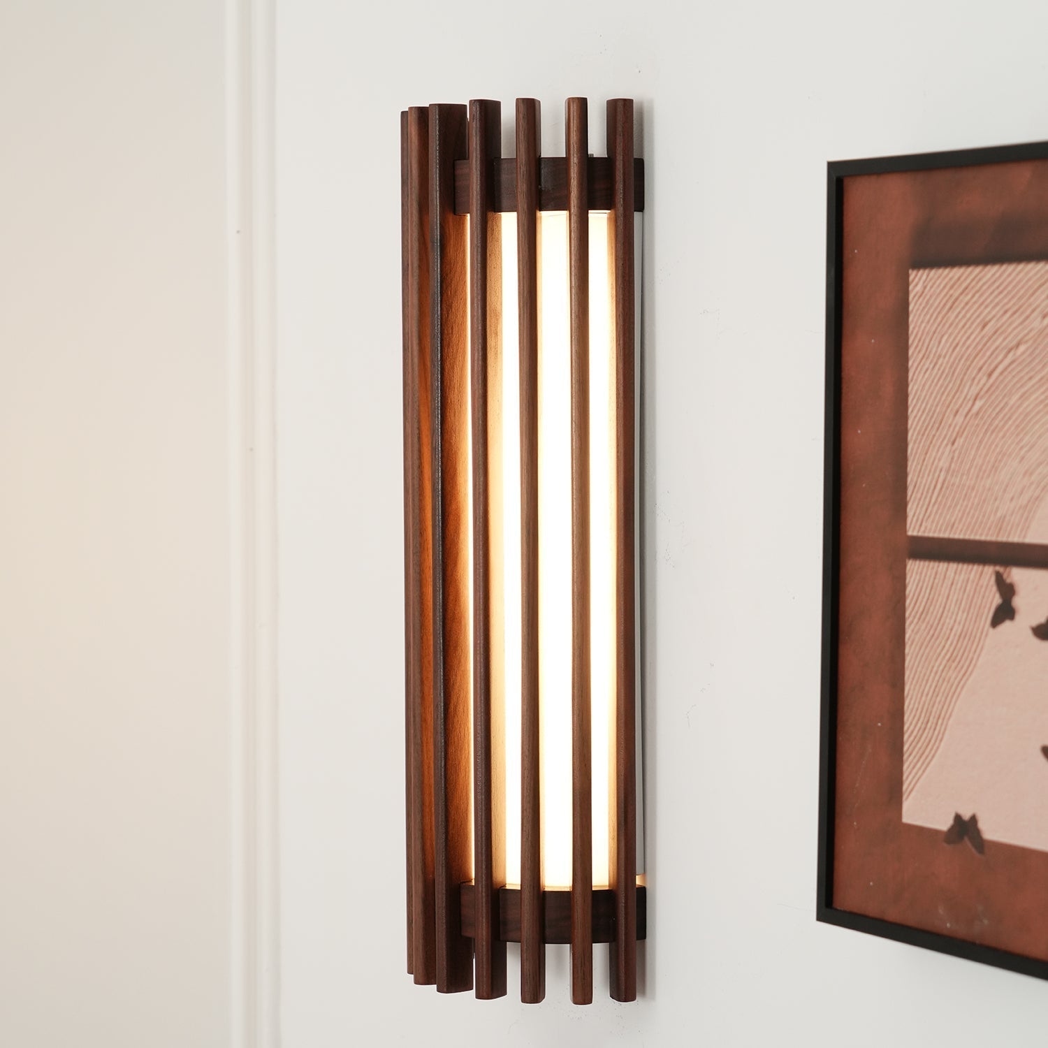 Walnut Warmth Wall Light