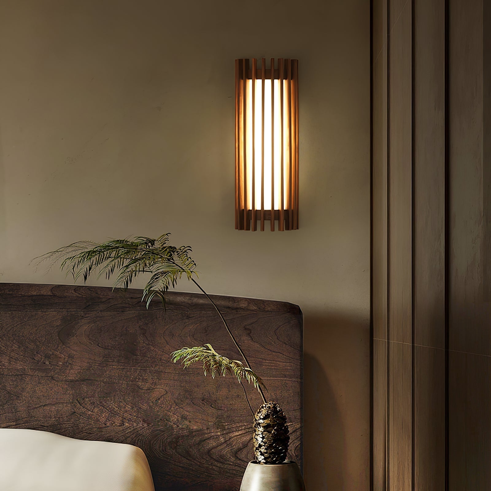 Walnut Warmth Wall Light