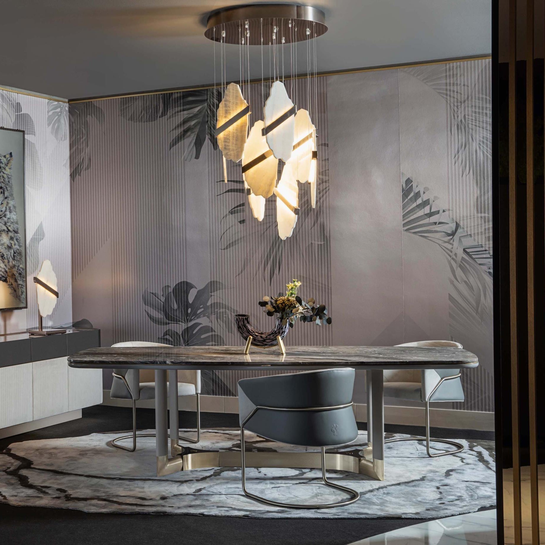 Alabaster Nova Chandelier
