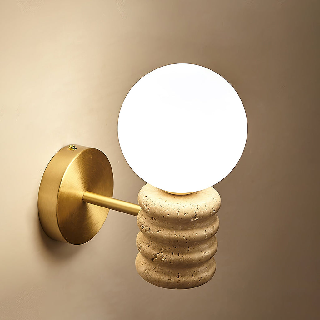 Travertine Harmony Wall Light
