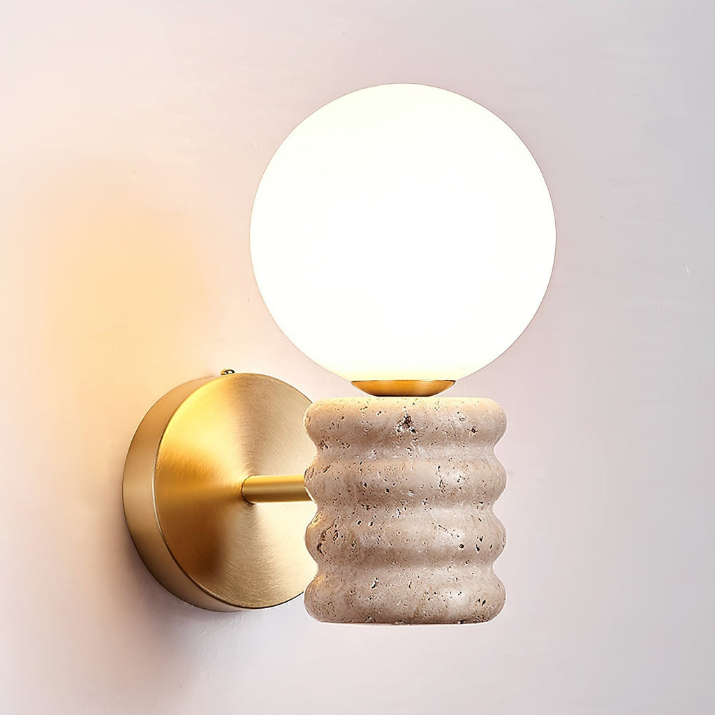 Travertine Harmony Wall Light