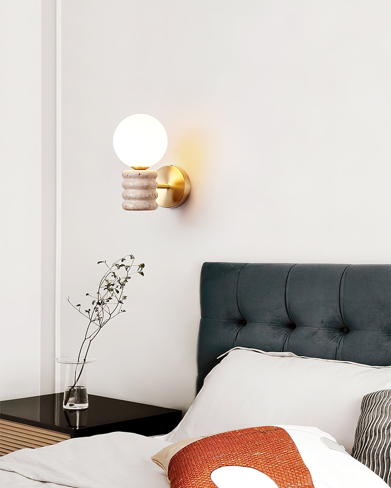 Travertine Harmony Wall Light