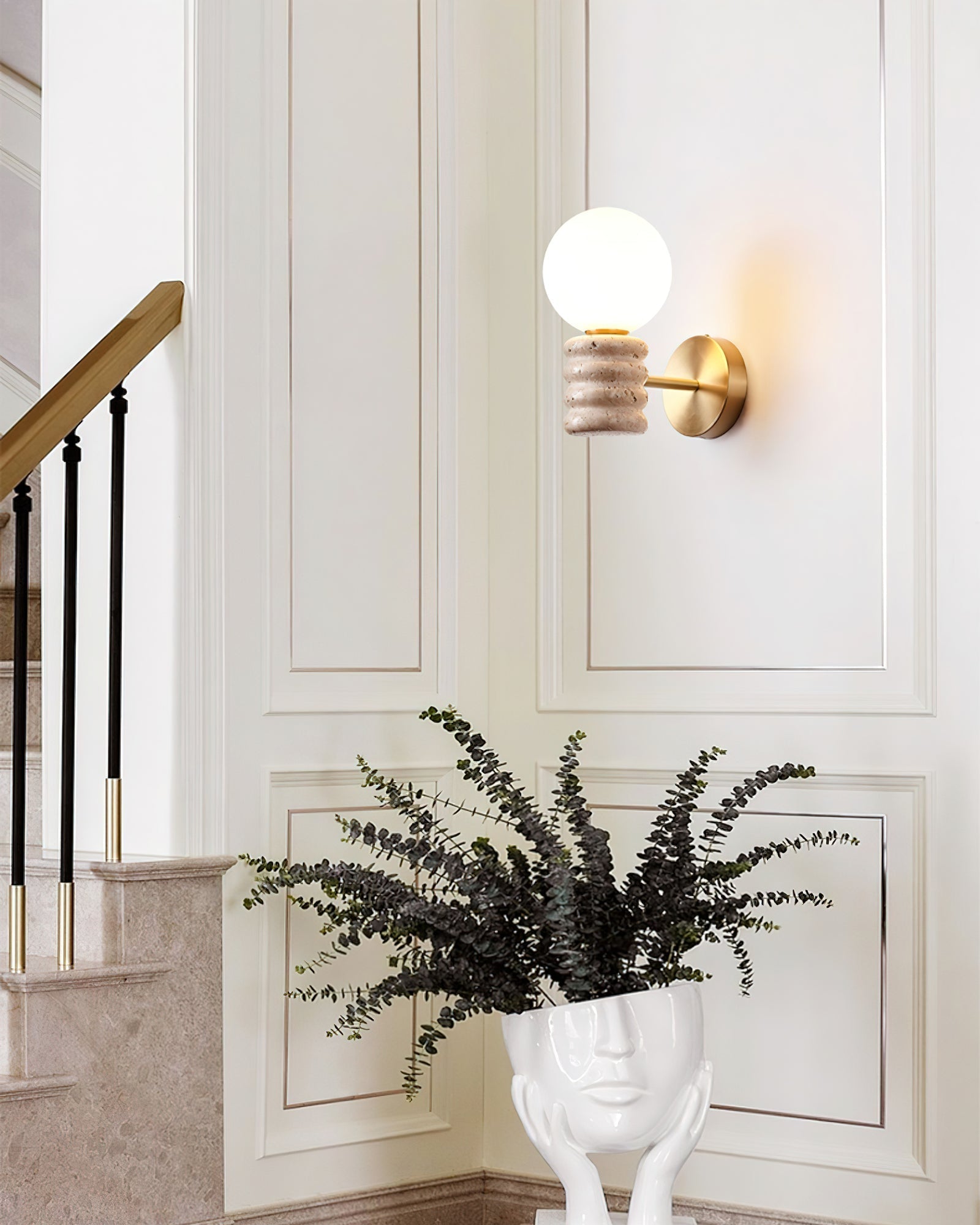 Travertine Harmony Wall Light