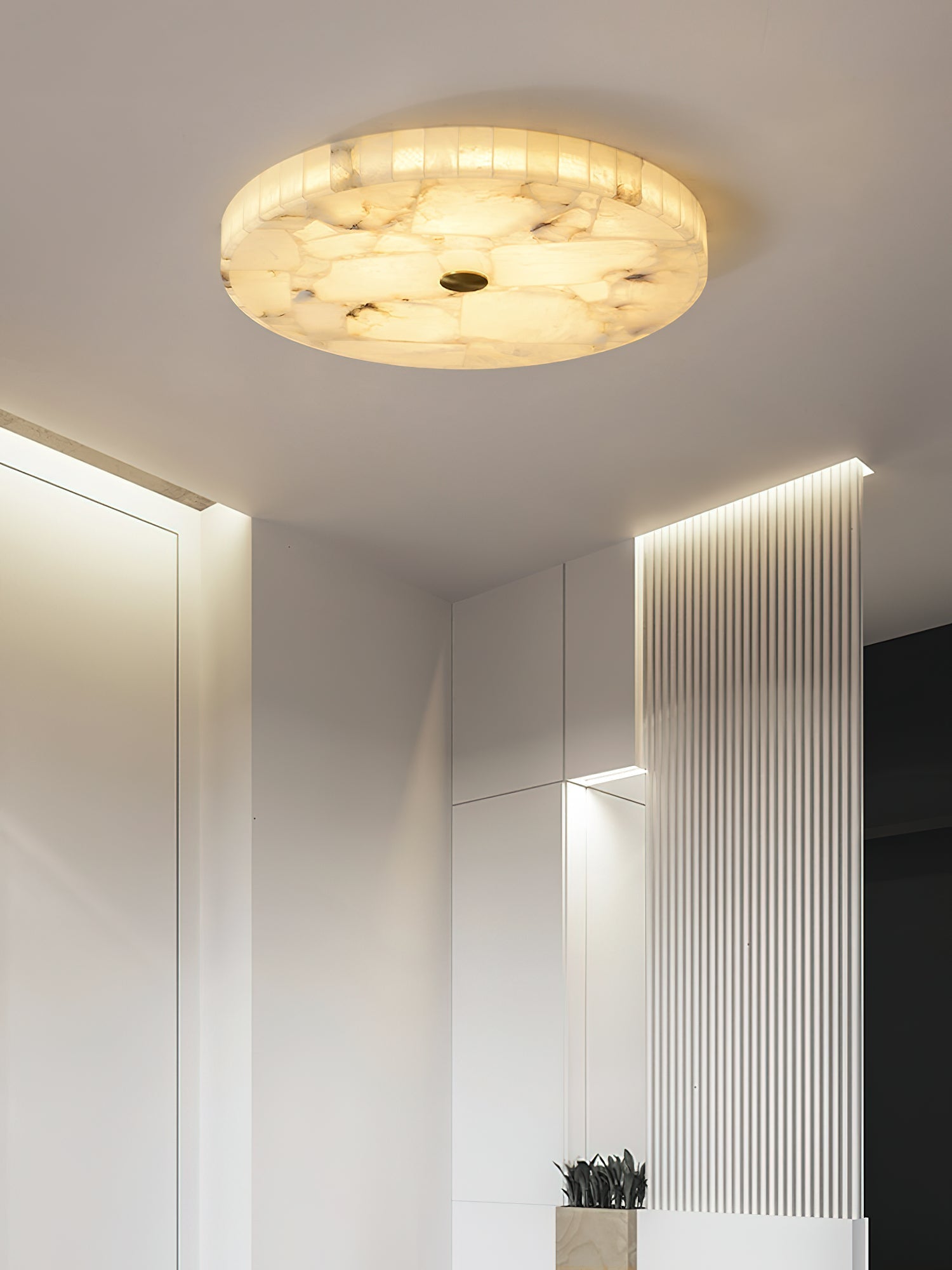 Aureline Alabaster Mosaic Ceiling Light