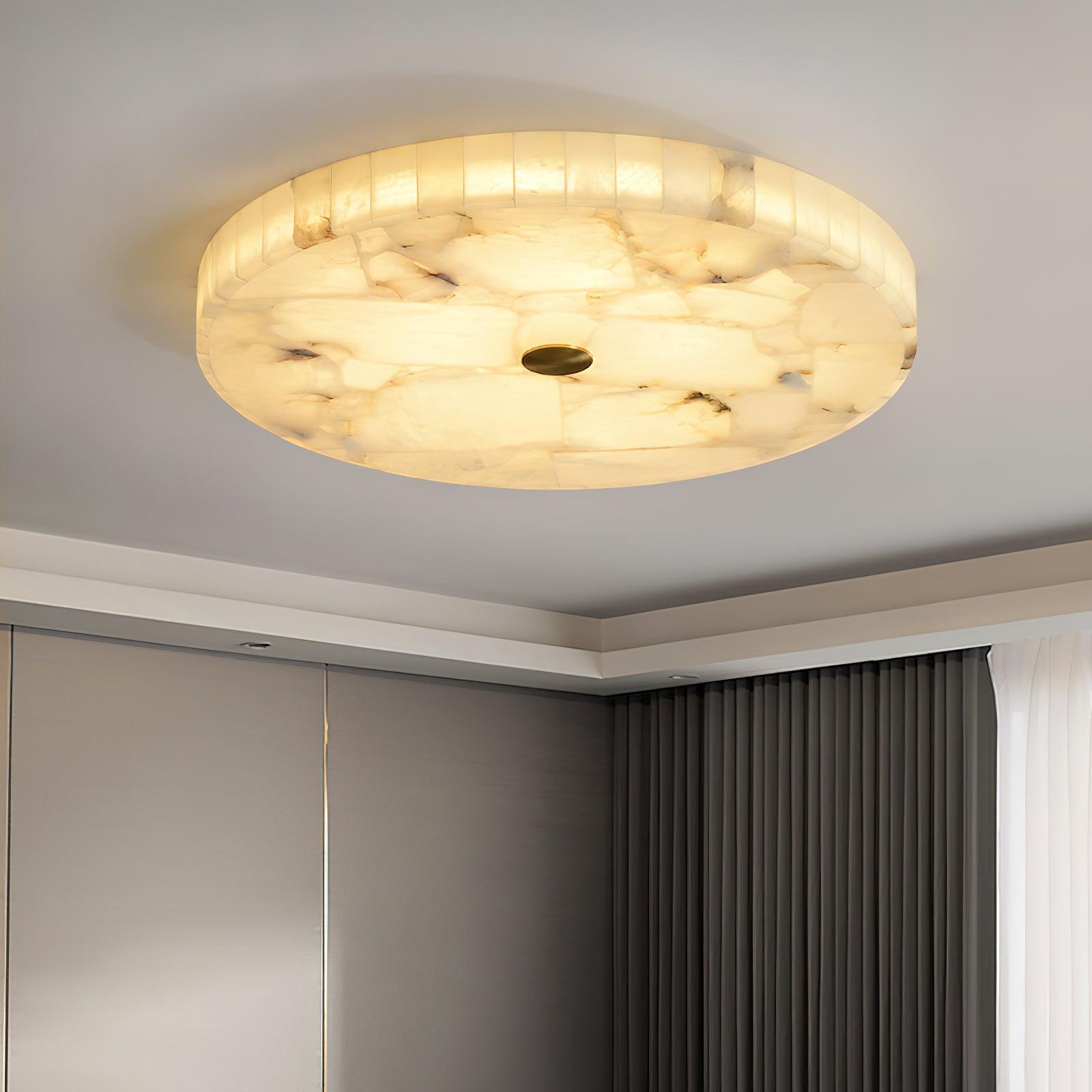 Aureline Alabaster Mosaic Ceiling Light