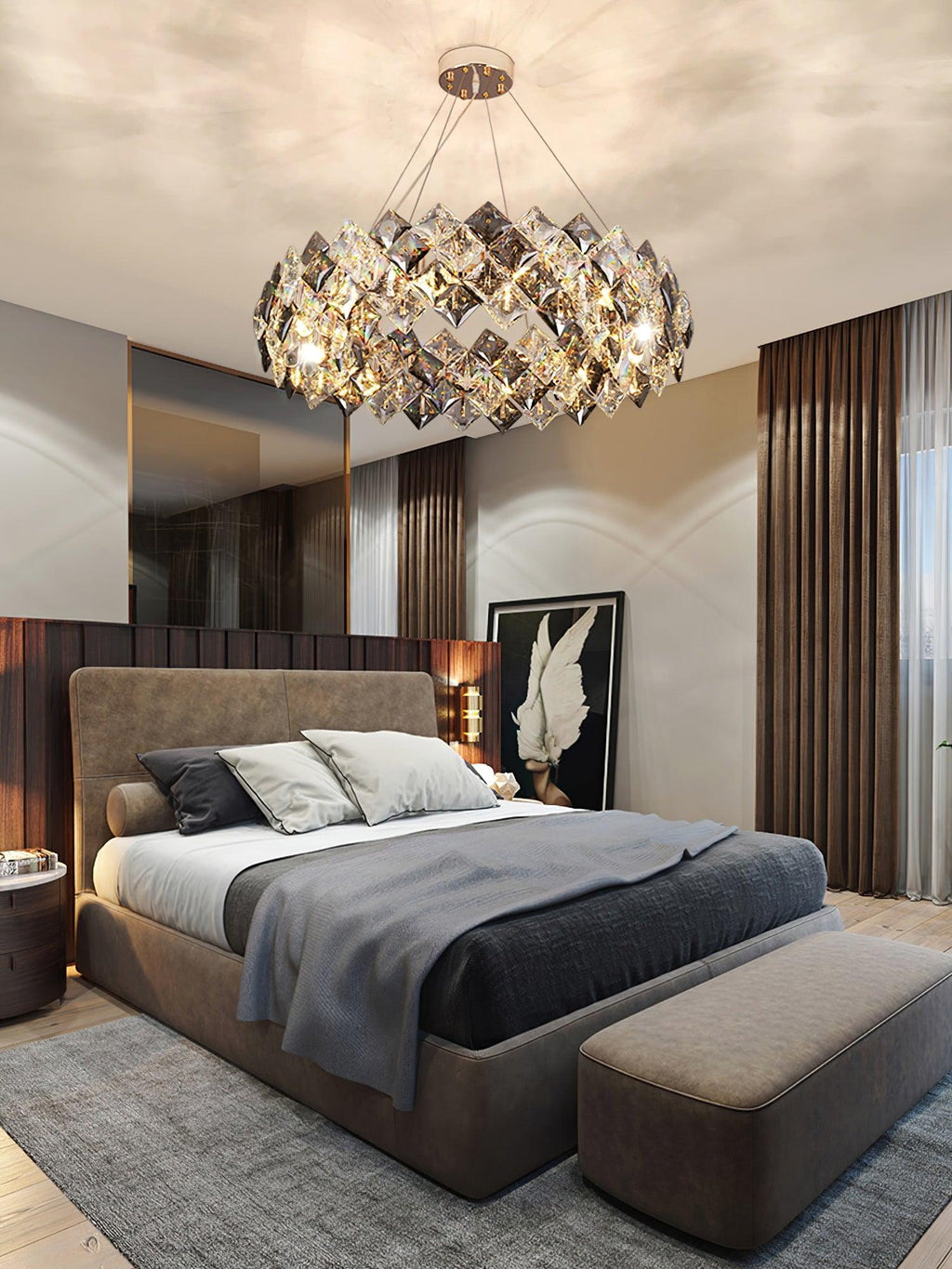 Calysera Round Crystal Chandelier