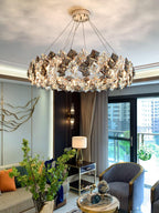 Calysera Round Crystal Chandelier