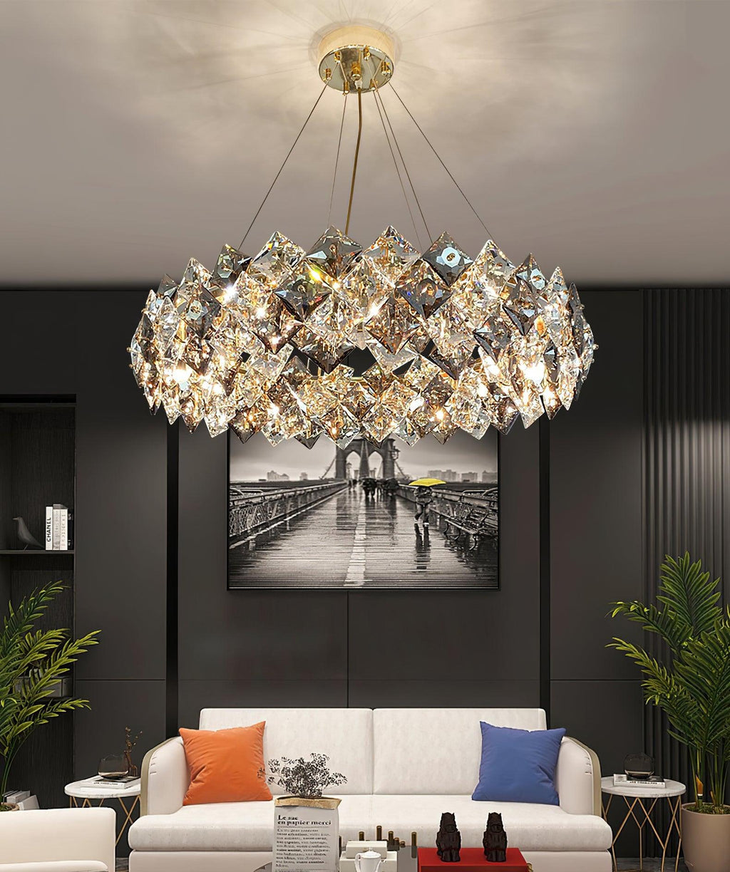 Calysera Round Crystal Chandelier