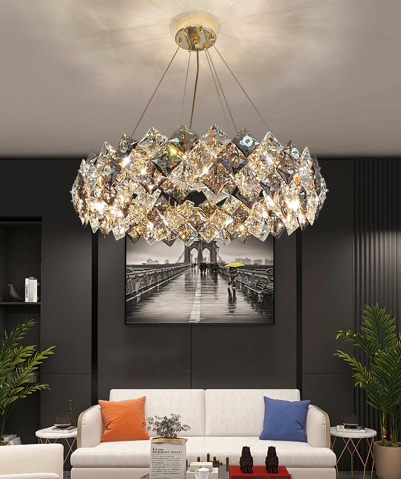 Calysera Round Crystal Chandelier