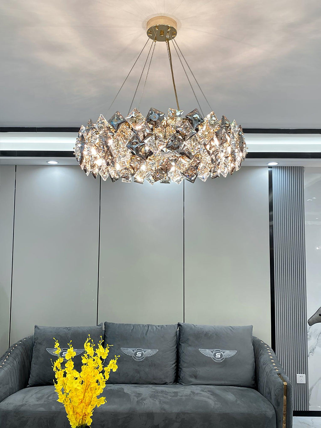 Calysera Round Crystal Chandelier