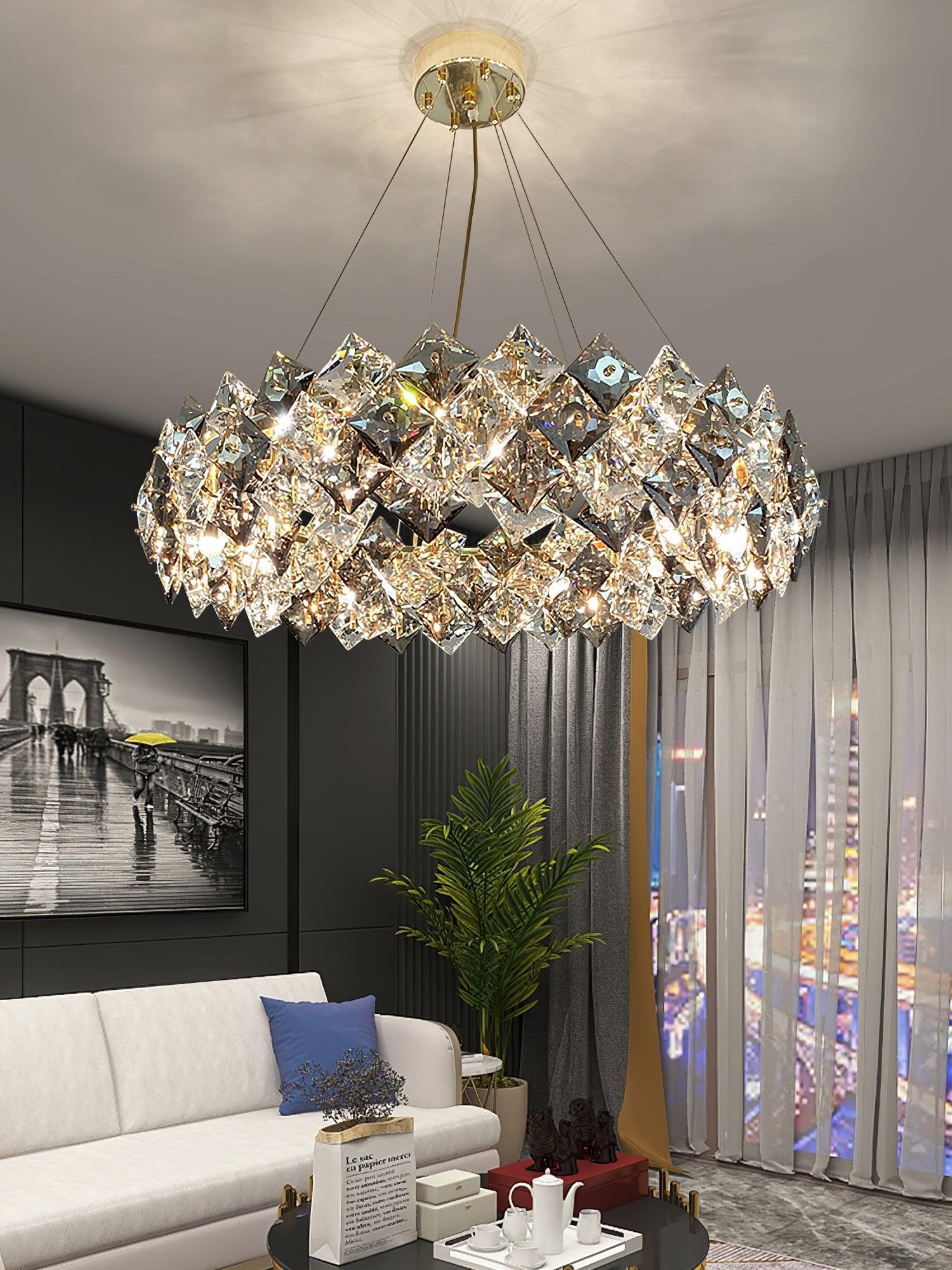 Calysera Round Crystal Chandelier