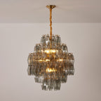 Noir Prism Glass Chandelier