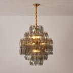 Noir Prism Glass Chandelier