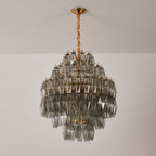 Noir Prism Glass Chandelier