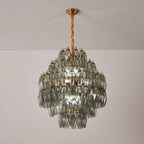 Noir Prism Glass Chandelier