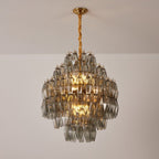 Noir Prism Glass Chandelier