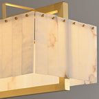 Selene Rectangular Alabaster Pendant