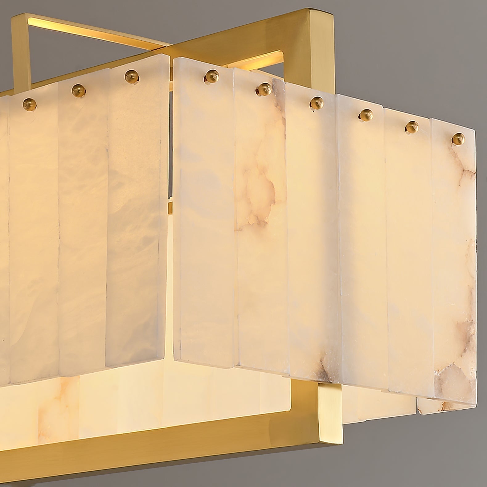 Selene Rectangular Alabaster Pendant
