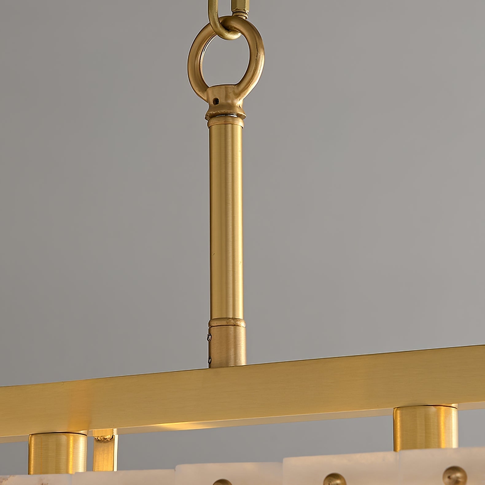 Selene Rectangular Alabaster Pendant