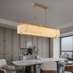 Selene Rectangular Alabaster Pendant