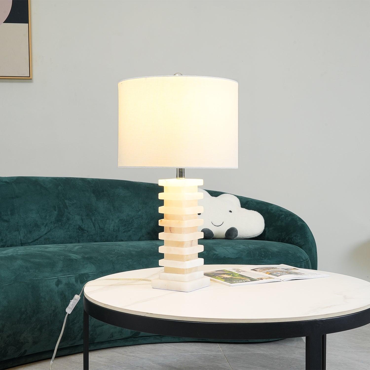 Evandra Alabaster Table Lamp