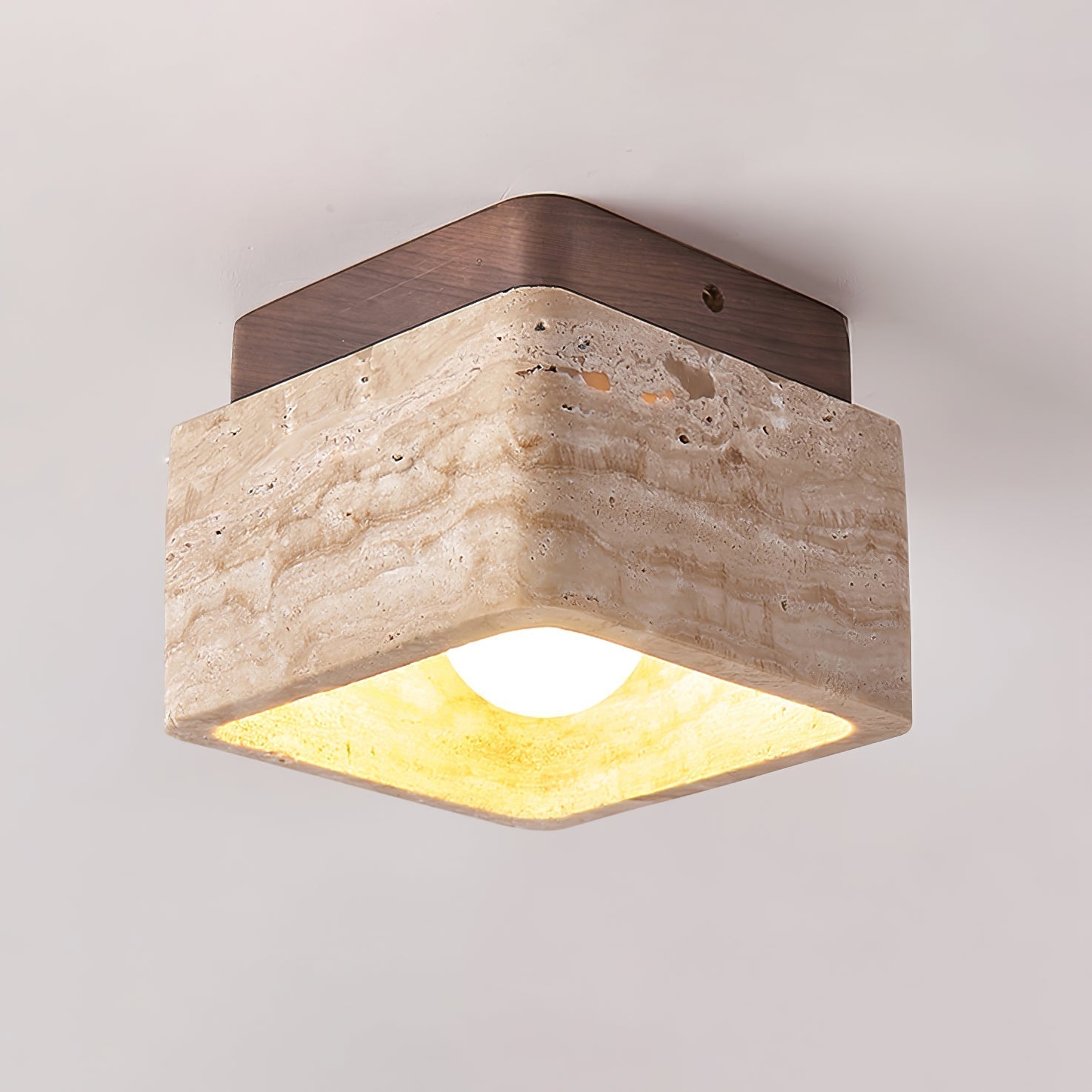 Travertine Serenity Ceiling Light