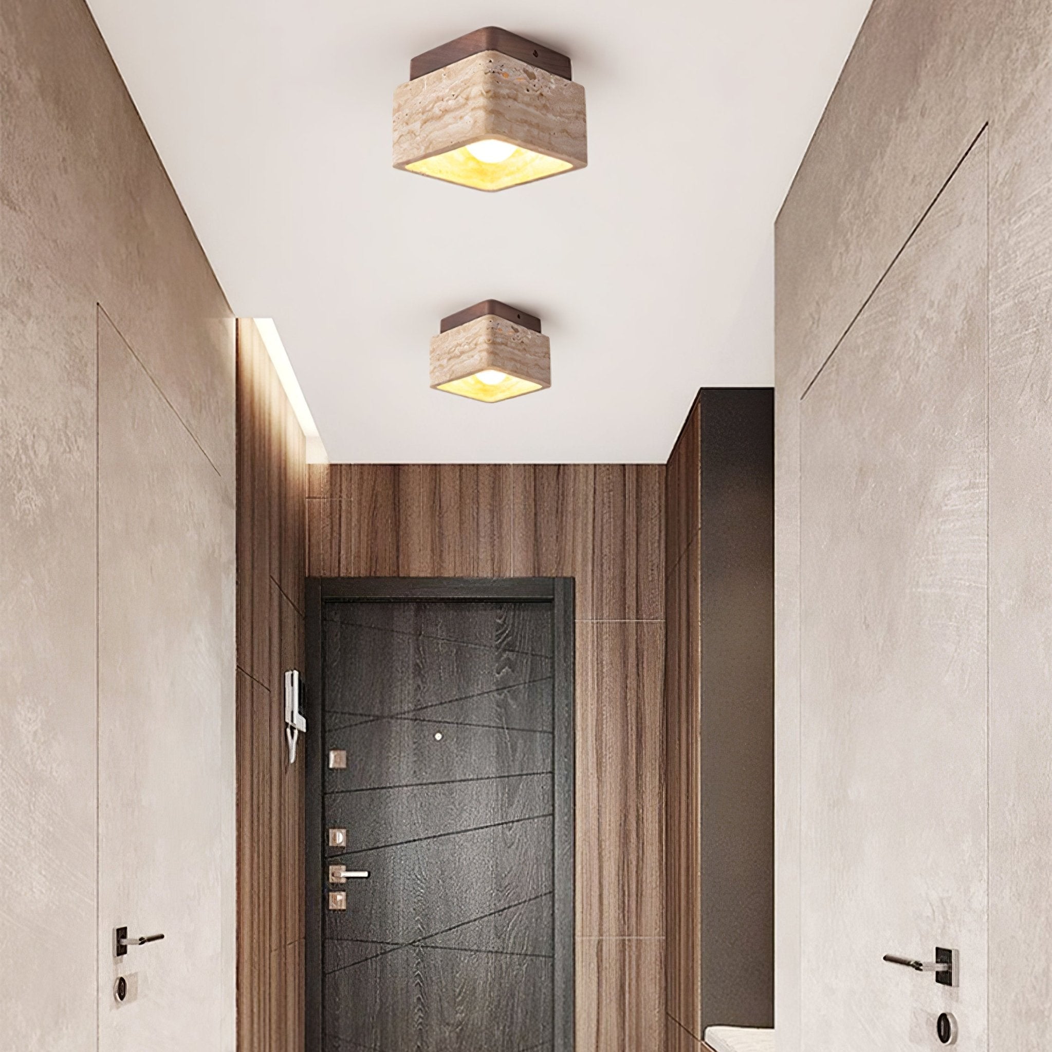 Travertine Serenity Ceiling Light