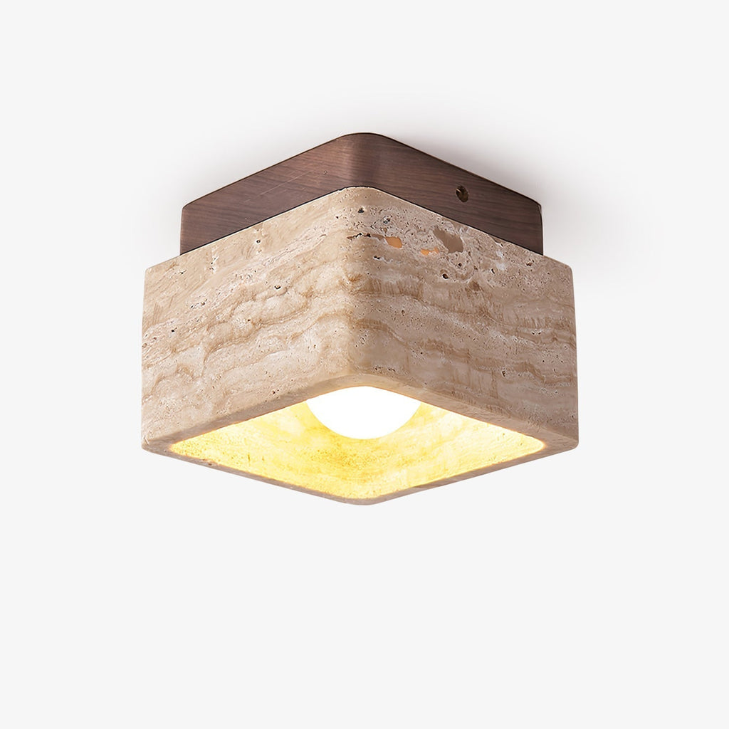 Travertine Serenity Ceiling Light