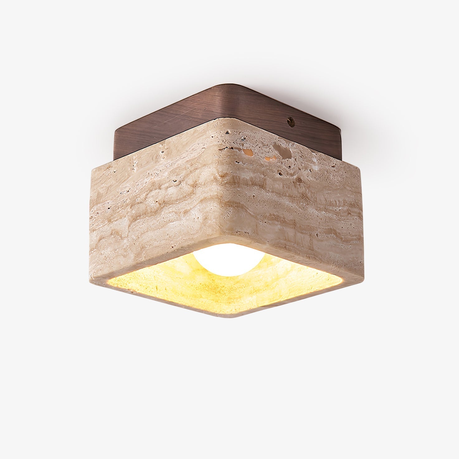 Travertine Serenity Ceiling Light