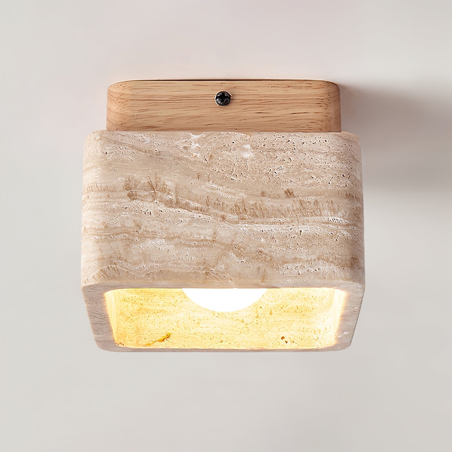 Travertine Serenity Ceiling Light