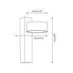 Olivia Travertine & Wood Wall Light